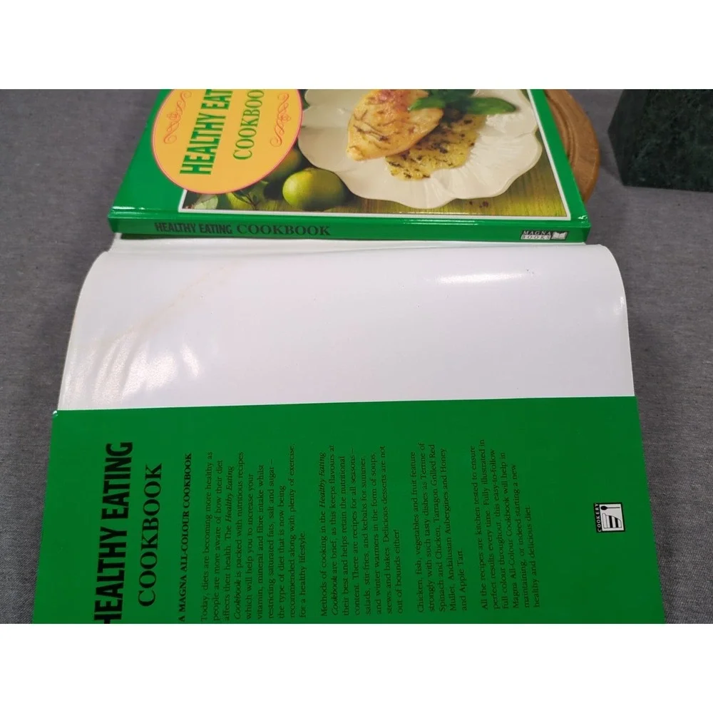 1993 Healthy Eating Cookbook A Magna All-Color‎ VTG English Cookbook Hardcover